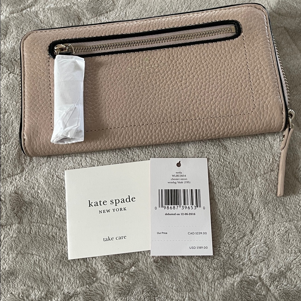 NEW Elegant Tan Leather Women's Wallet